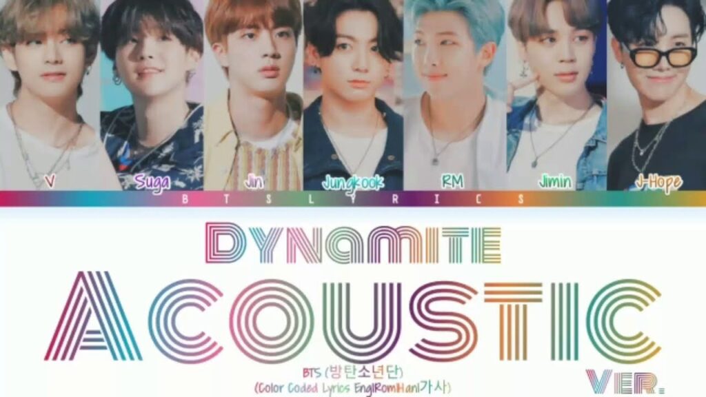 BTS - Dynamite Accoustic Remix Song Lyrics