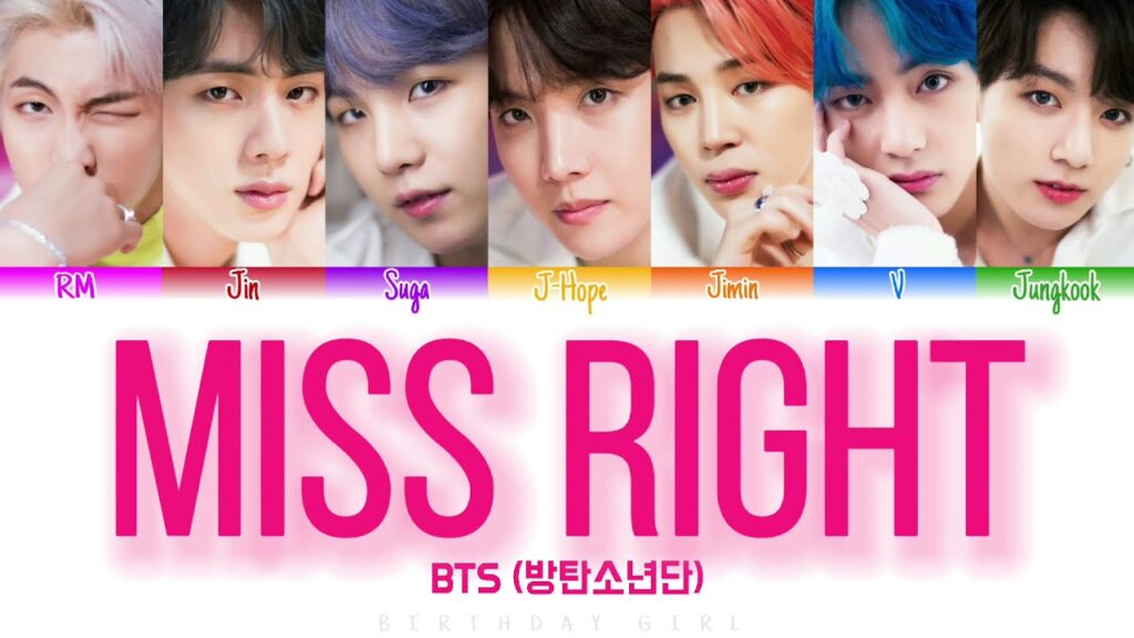 Miss Right Song Lyrics - BTS